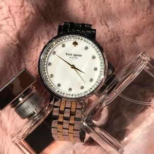 Kate Spade Crystal Two-Tone Monterrey Watch